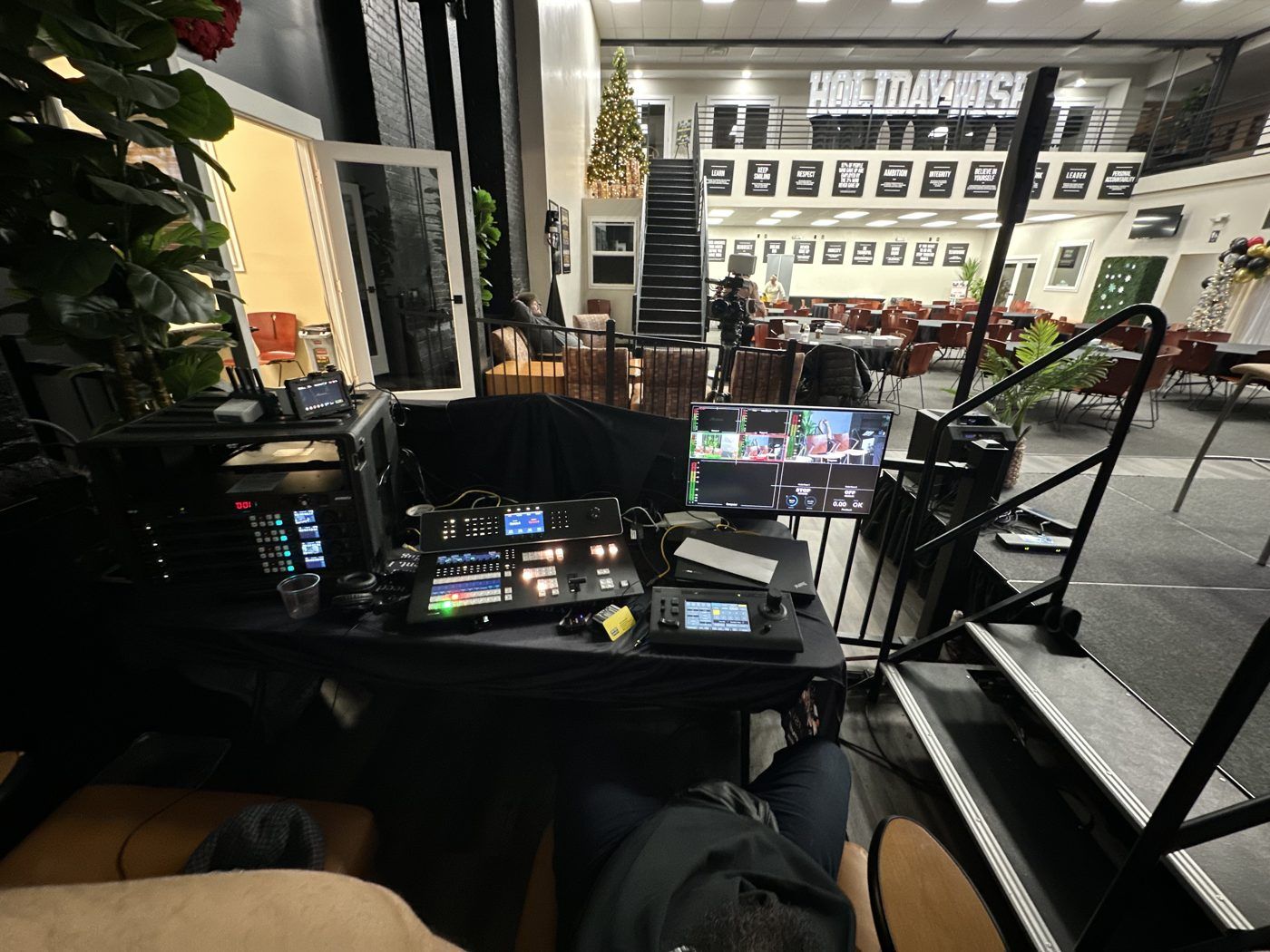 Control room, ready to go live